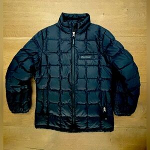Marmot Black Duck Down Puffer Jacket - Size Youth Medium